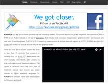 Tablet Screenshot of kolibrios.org